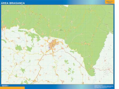 Mapa Braganca área urbana 2