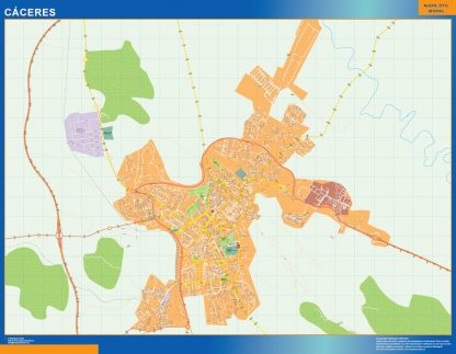 Mapa Caceres callejero