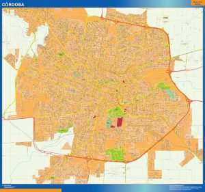 Mapa Cordoba en Argentina