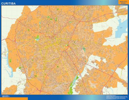 Mapa Curitiba Brasil