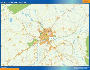 Mapa Gorzow Wielkopolski Polonia