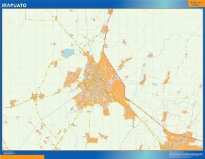 Mapa Irapuato en Mexico