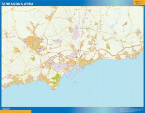 Mapa carreteras Tarragona Area