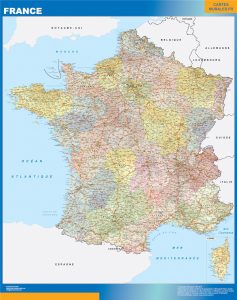 Mapa de Francia politico