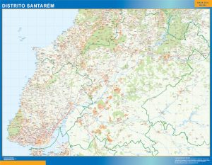 Mapa distrito Santarem