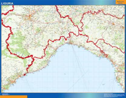 Mapa región Liguria